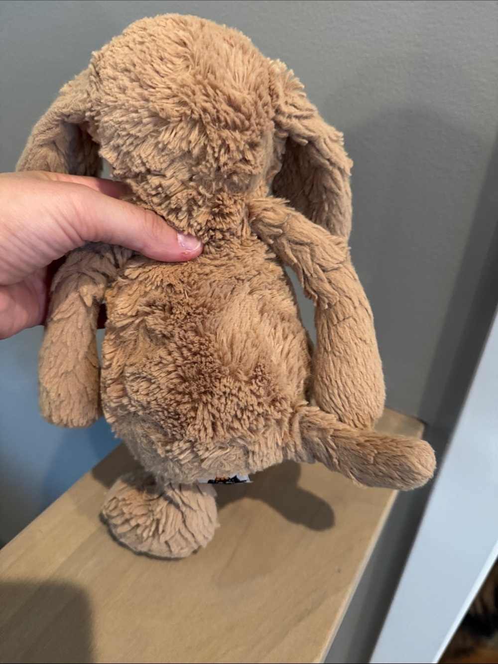 Jellycat Soft Beige Floppy-Eared Plush Dog Toy - Picture 3 of 3